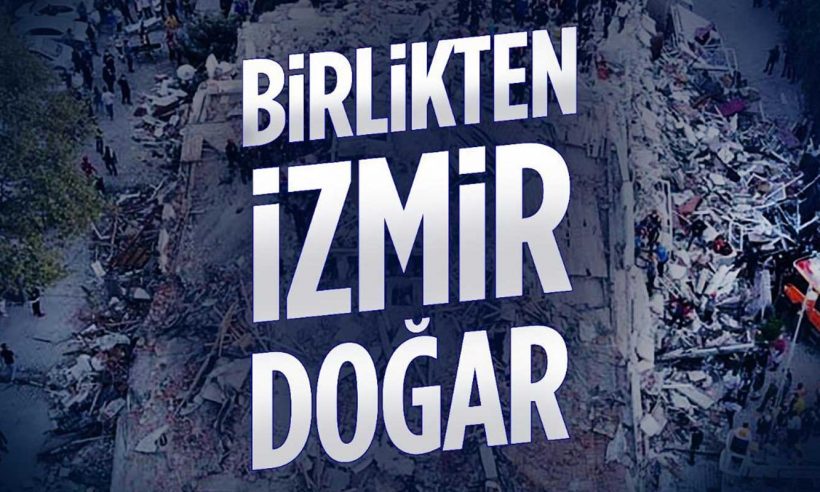 Kampagne „Gemeinsam İzmir erhebt sich“.