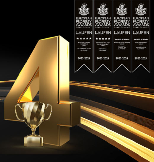 Avrupa Gayrimenkul Ödüllerinden 4 Büyük Ödül!