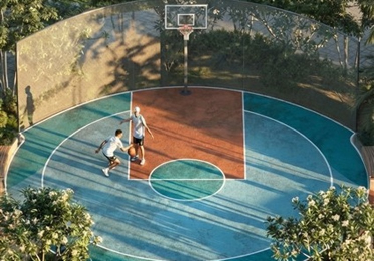 Mini-Basketballplatz