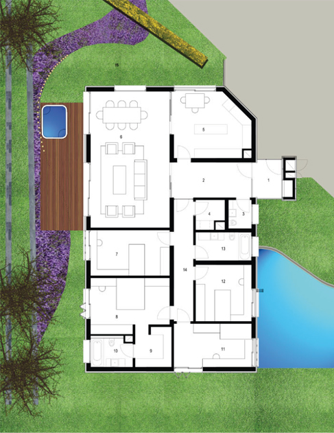 6+1 <small> Duplex with Garden </small>